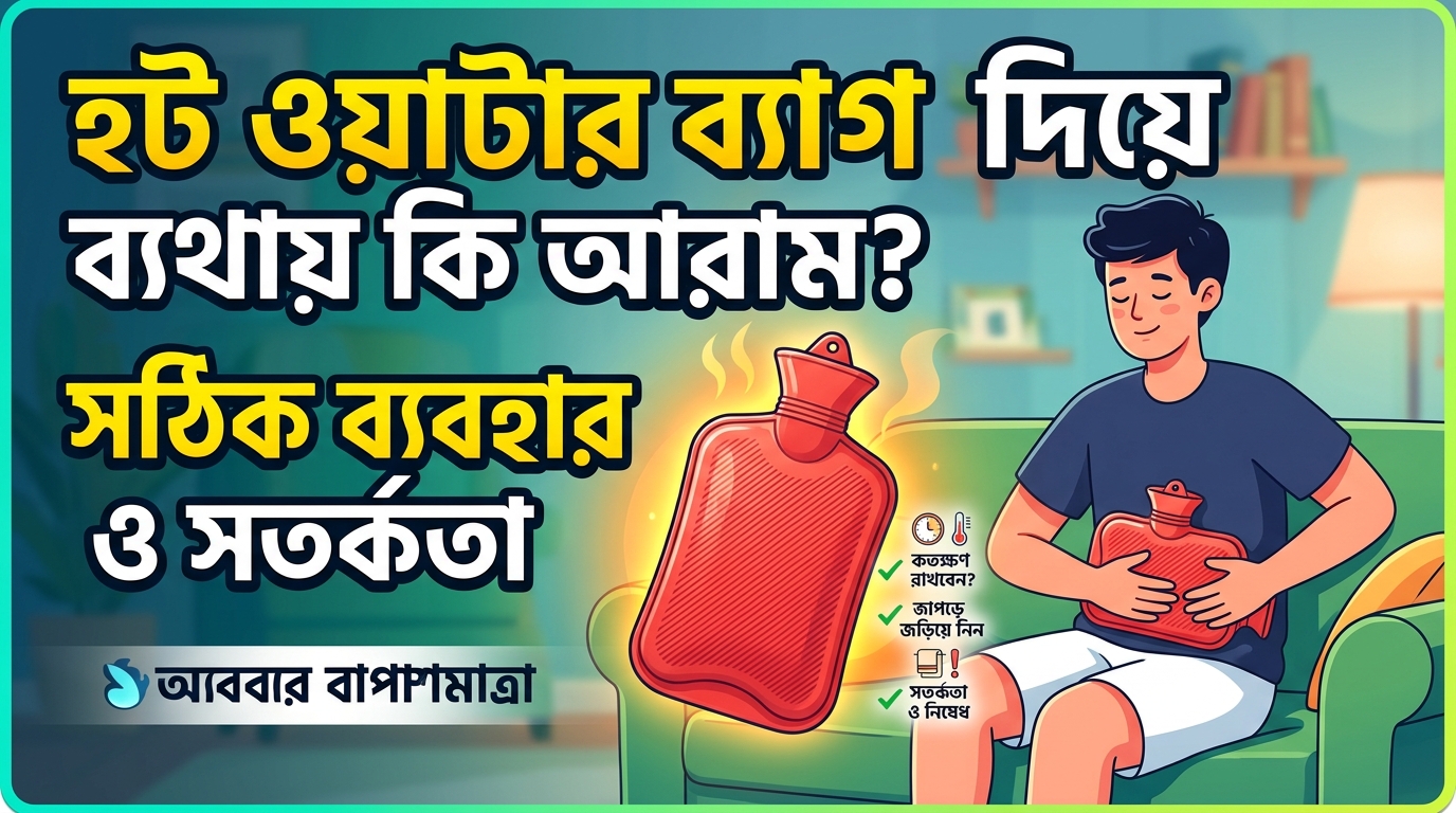 Hot Water Bag দিয়ে ব্যথায় কতটা আরাম মেলে? ব্যবহার ও সতর্কতা