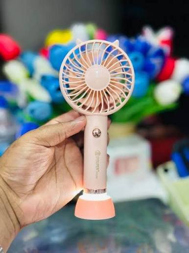 JY Super Mini Fan 2320 Rechargeable Portable Fan with LED Light 1200mAh